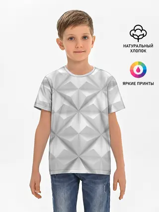 Детская базовая футболка / Ромбы