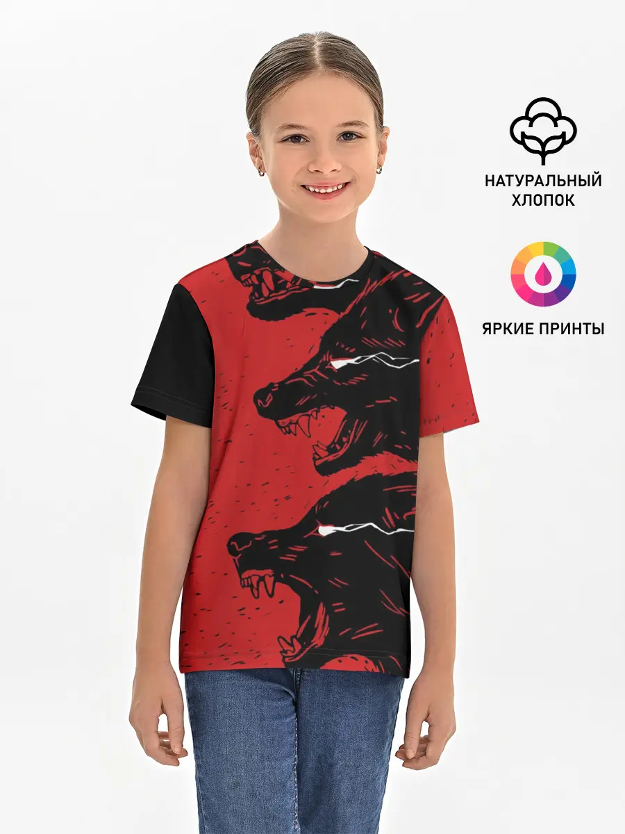 Детская базовая футболка / Evil Wolves