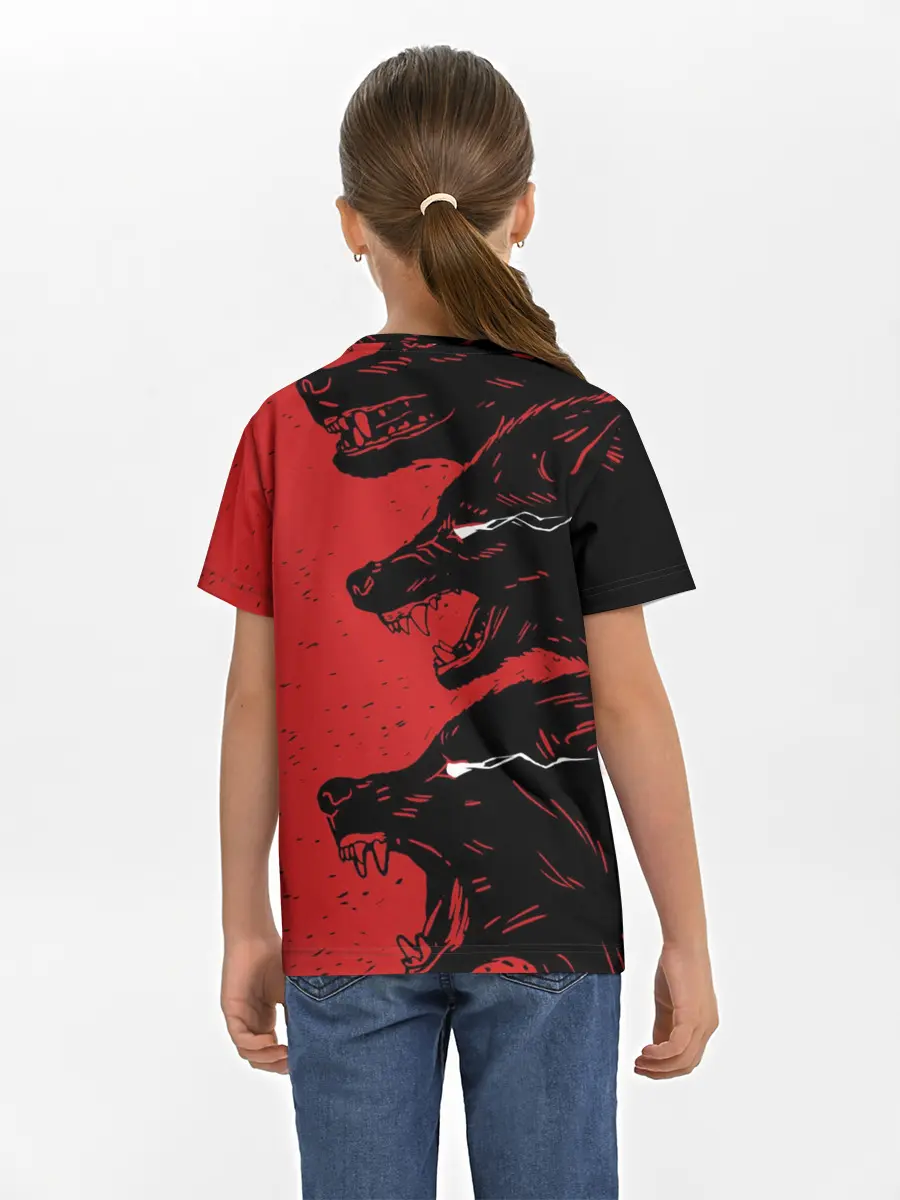 Детская базовая футболка / Evil Wolves