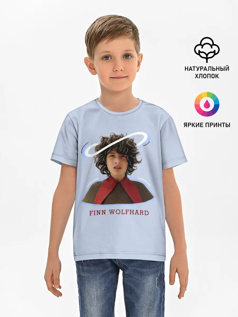 Детская базовая футболка / finn wolfhard
