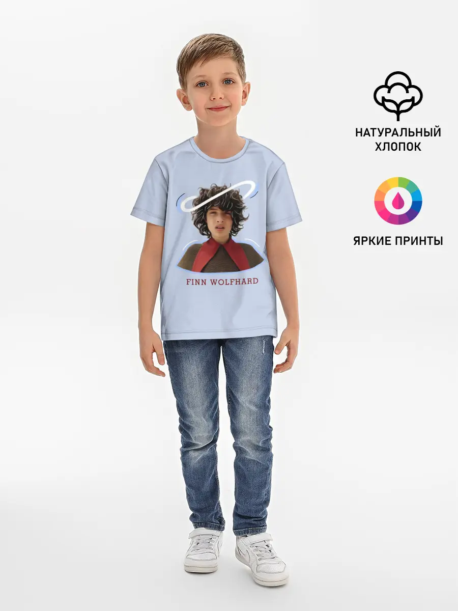 Детская базовая футболка / finn wolfhard