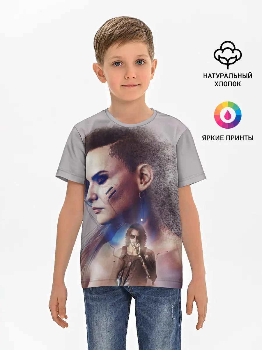 Детская базовая футболка / CP77 | Rogue and Johnny