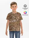 Детская базовая футболка / Леопард