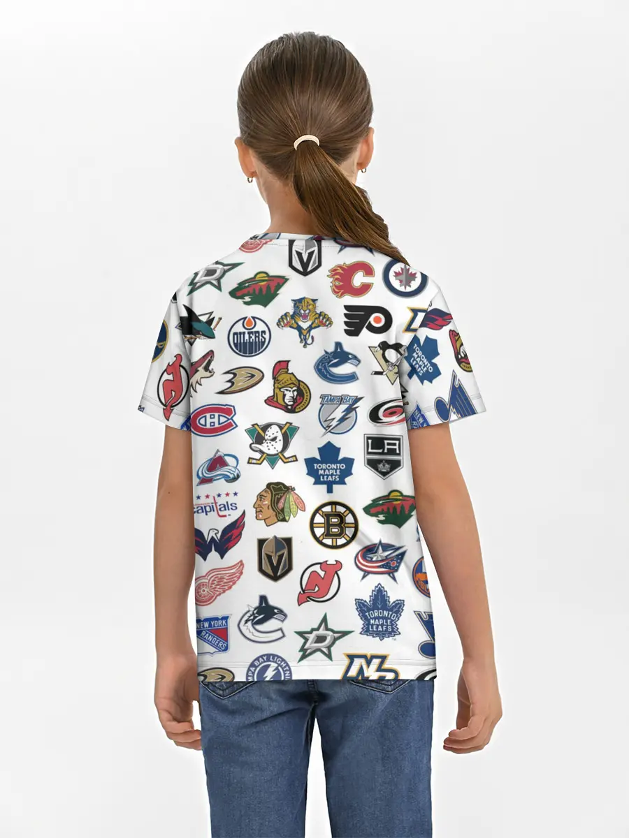 Детская базовая футболка / Логотипы НХЛ
