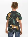 Детская базовая футболка / Тропический тигр