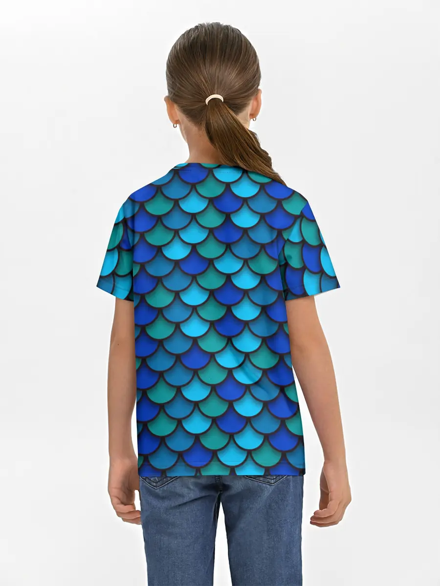 Детская базовая футболка / Чешуя рыбы