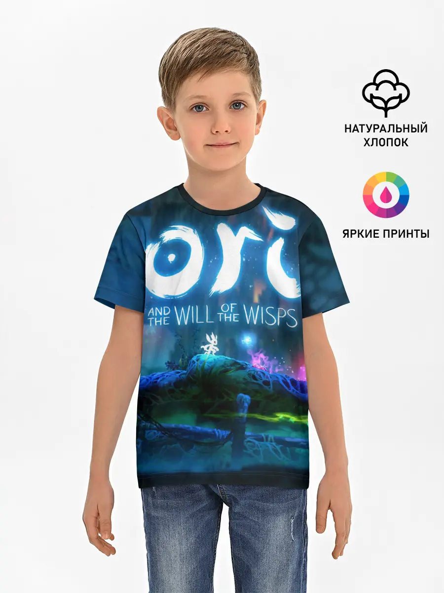 Детская базовая футболка / Ori and the Blind Forest