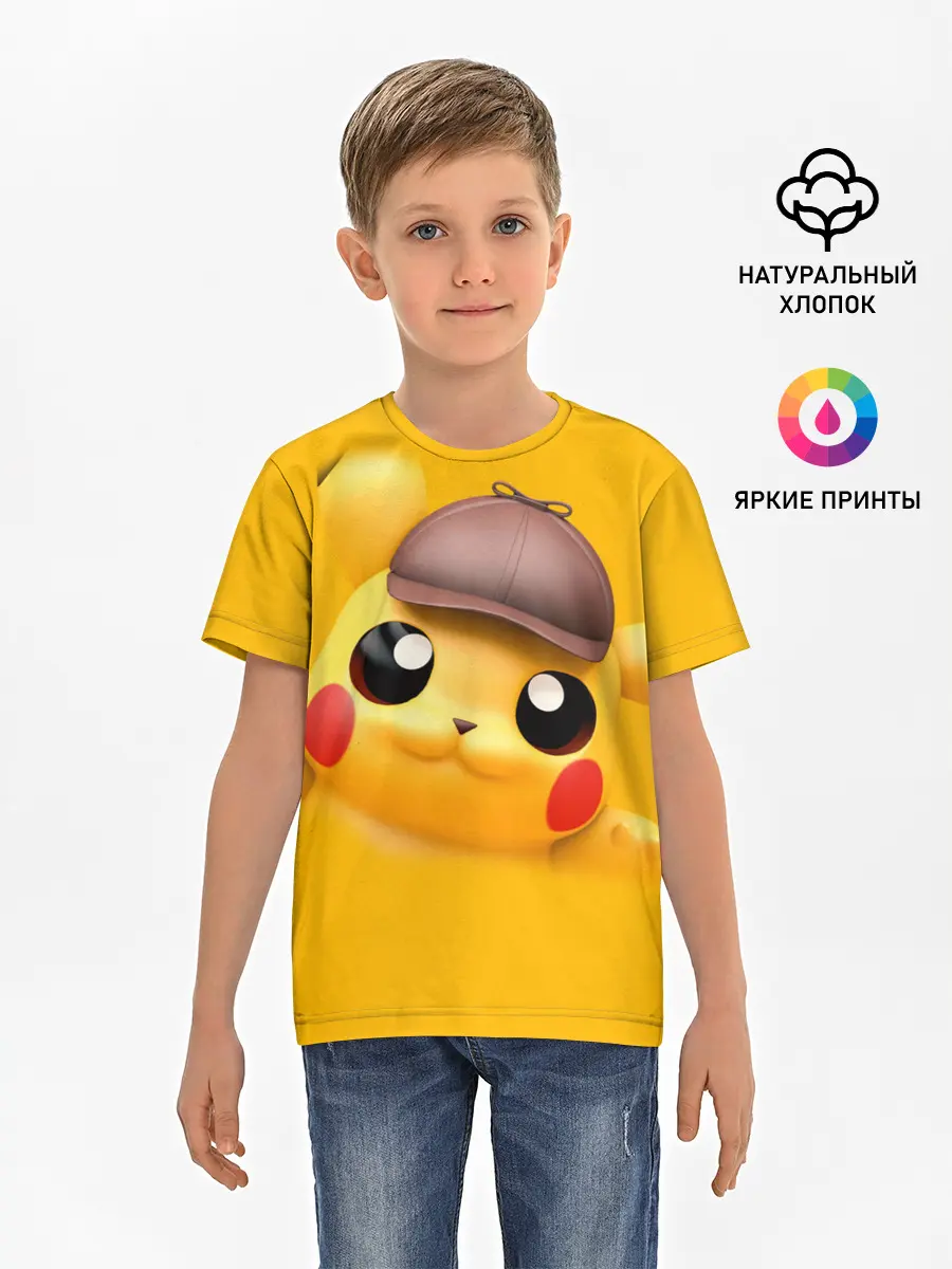 Детская базовая футболка / Pikachu Pika Pika