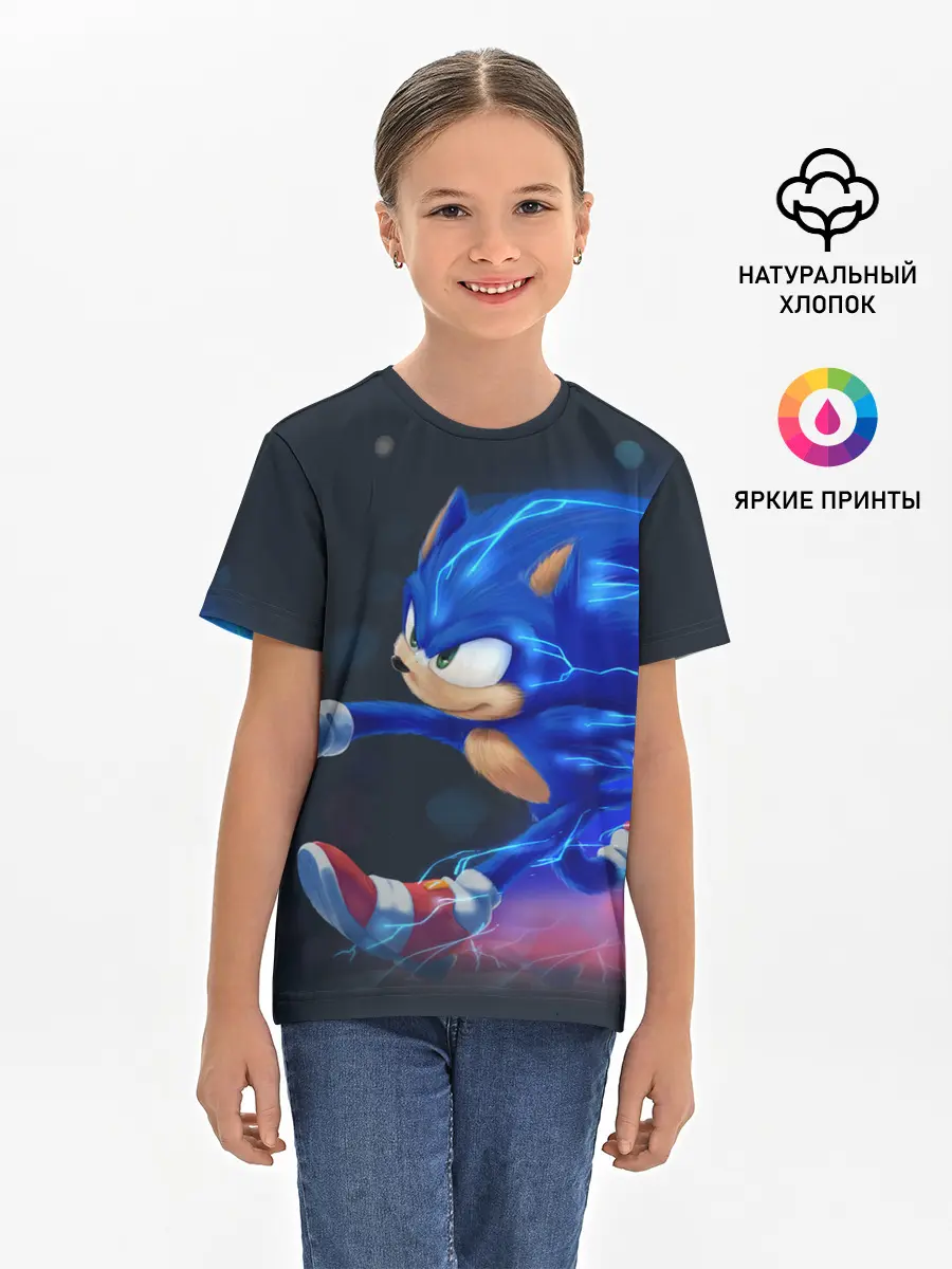 Детская базовая футболка / SONIC