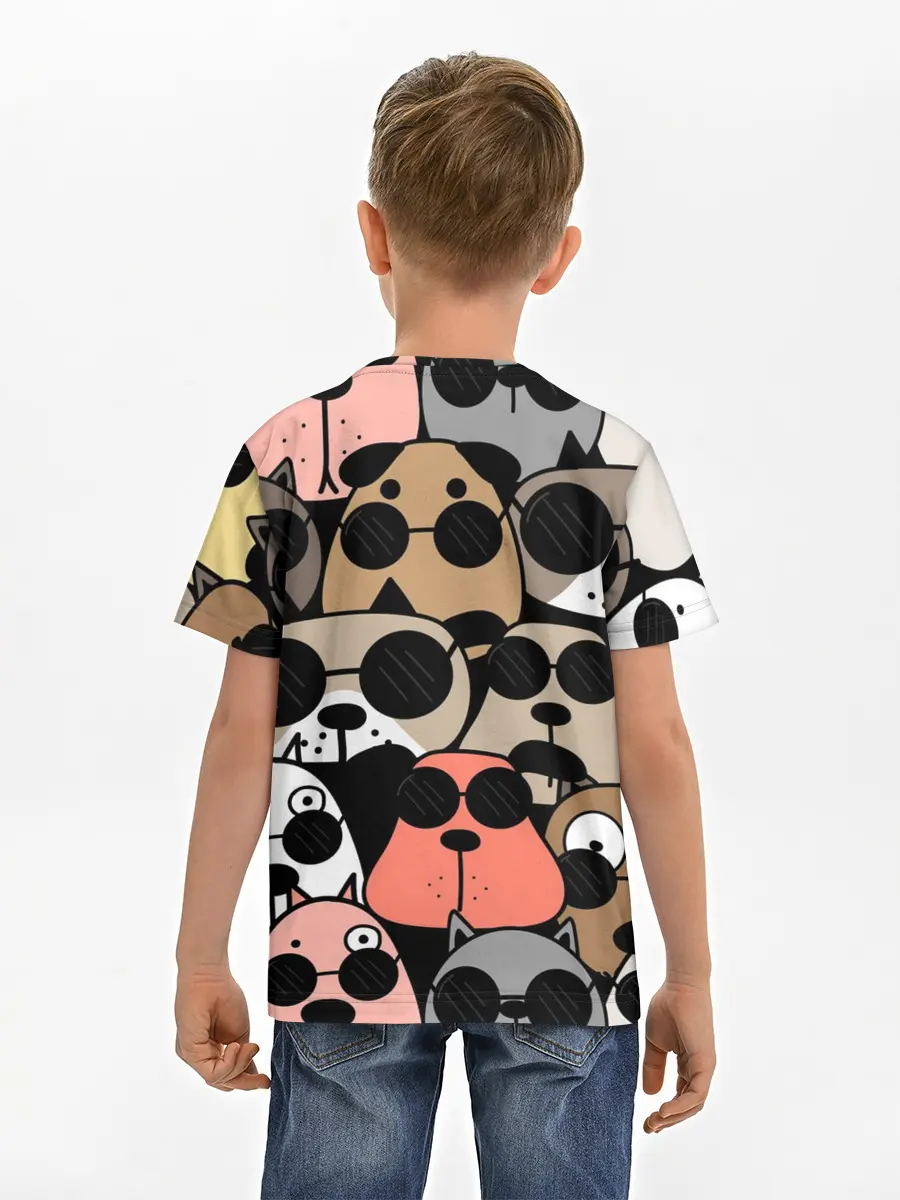 Детская базовая футболка / Серьезные псы