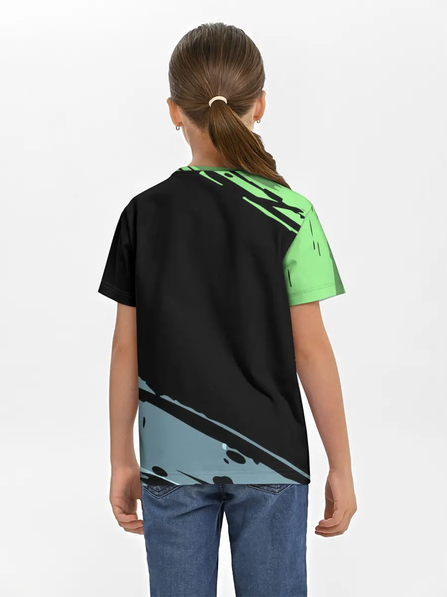 Детская базовая футболка / Танджиро Незуко Зеницу и Иноске