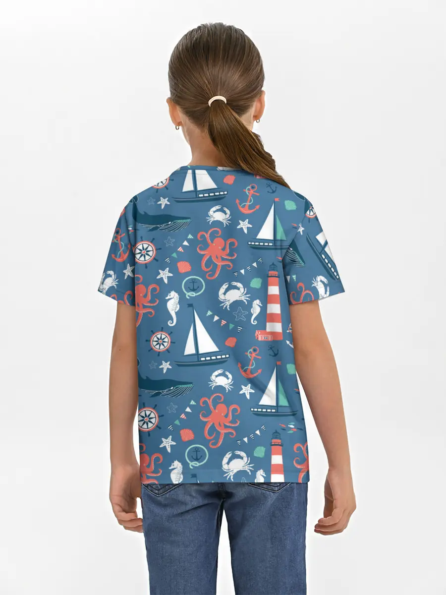 Детская базовая футболка / Морские жители