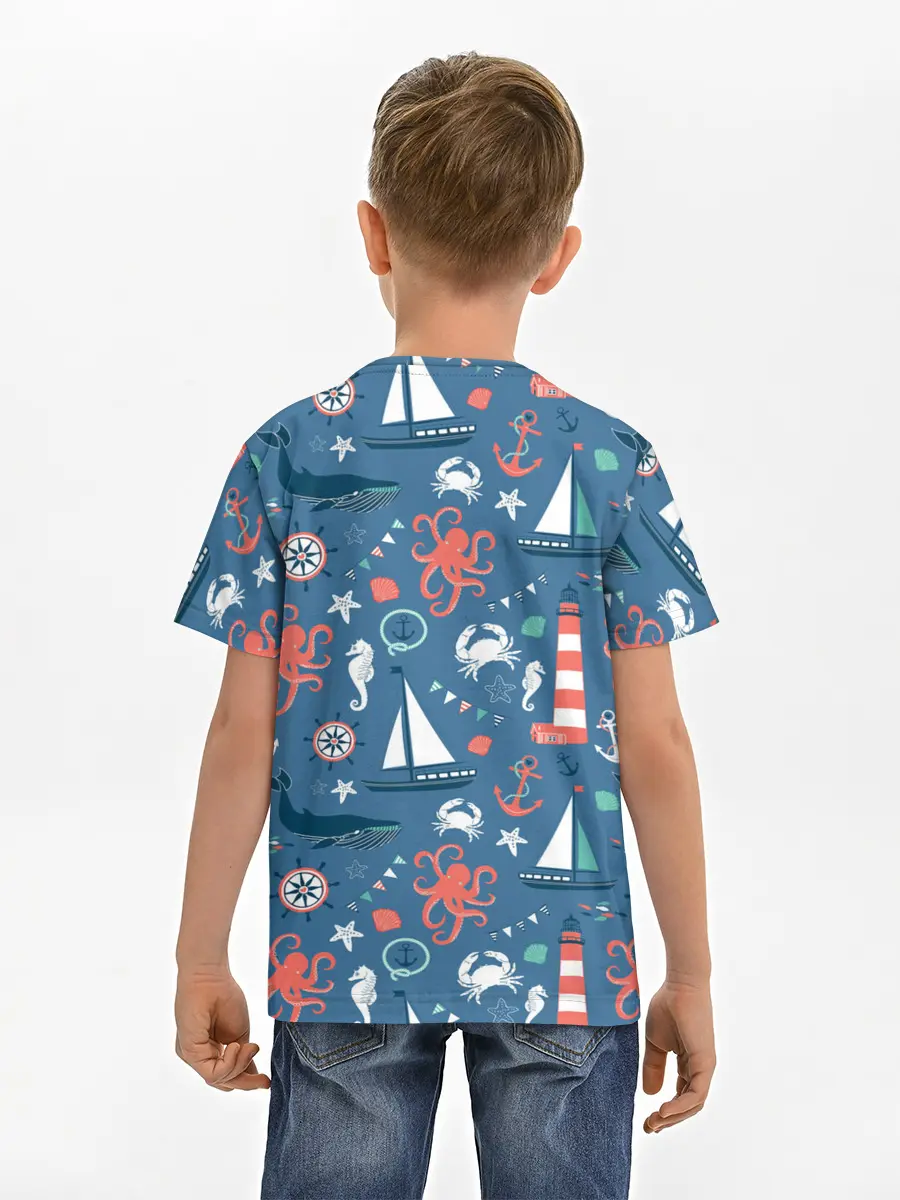 Детская базовая футболка / Морские жители