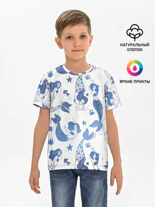 Детская базовая футболка / Мир русалок