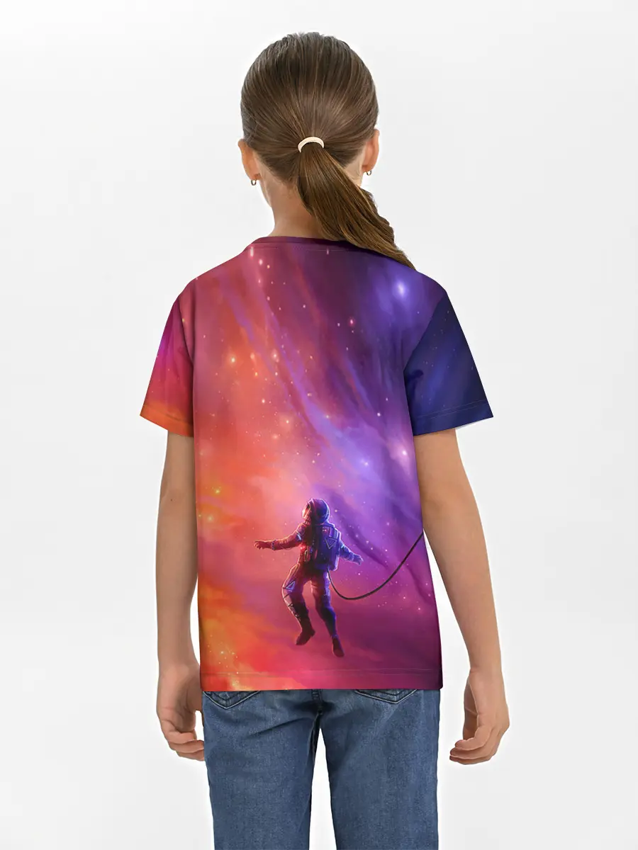 Детская базовая футболка / Space X