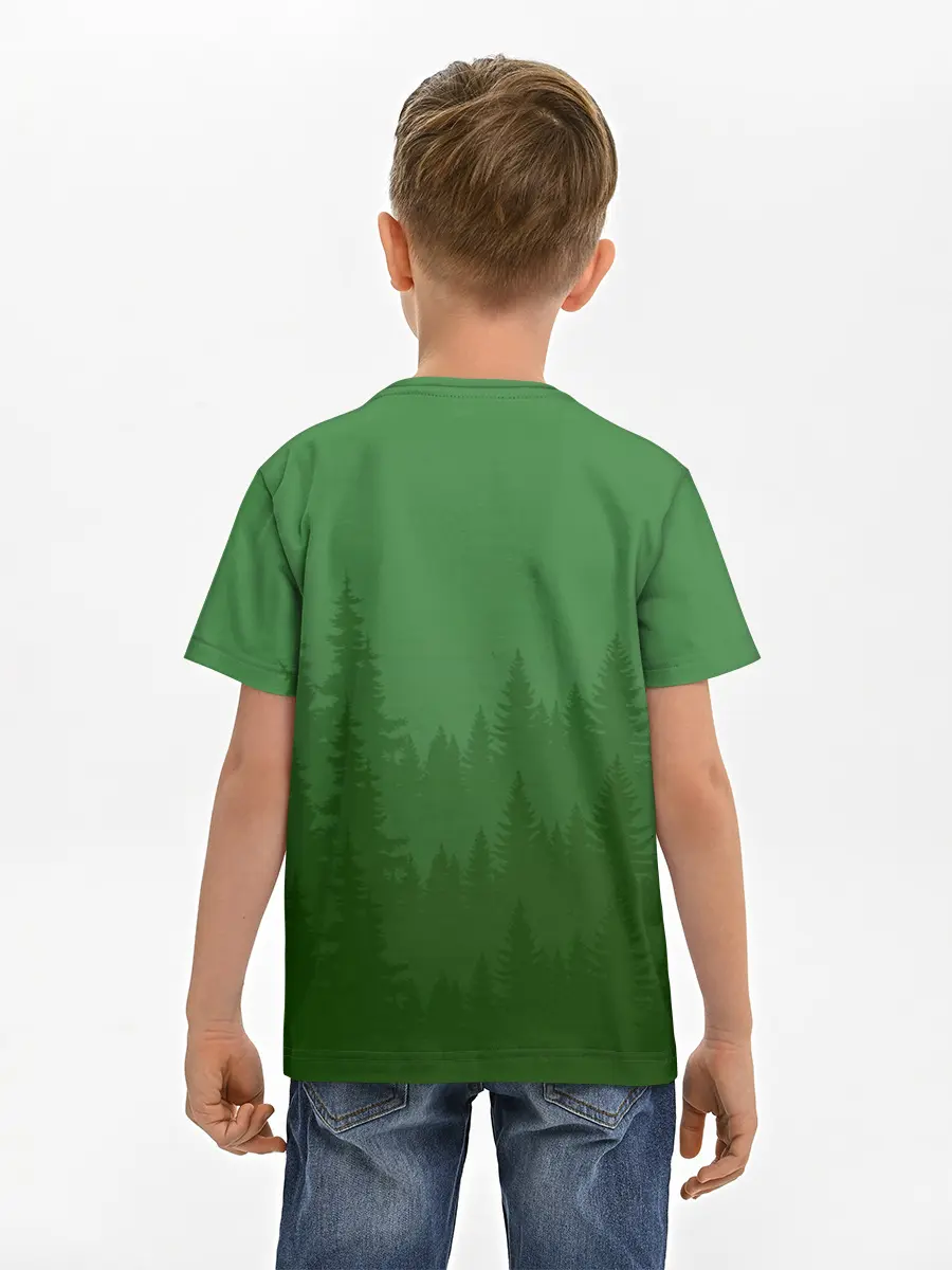 Детская базовая футболка / Зеленый Лес