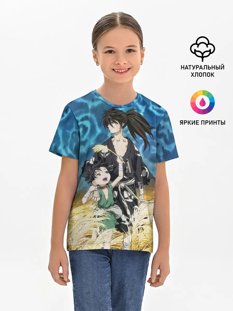 Детская базовая футболка / Хяккимару с Дороро | DORORO