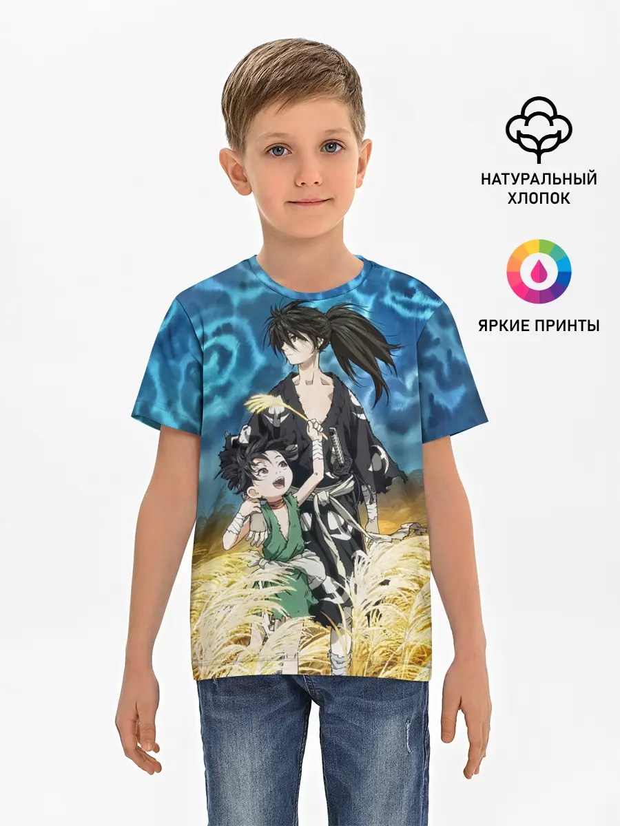 Детская базовая футболка / Хяккимару с Дороро | DORORO
