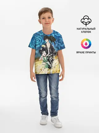 Детская базовая футболка / Хяккимару с Дороро | DORORO