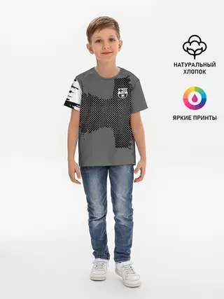 Детская базовая футболка / BARCELONA SPORT GRAY