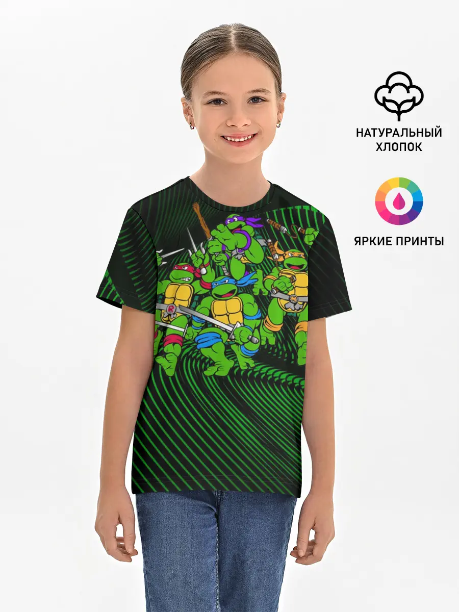Детская базовая футболка / Супер Ниндзя Черепашки