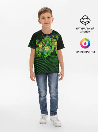 Детская базовая футболка / Супер Ниндзя Черепашки