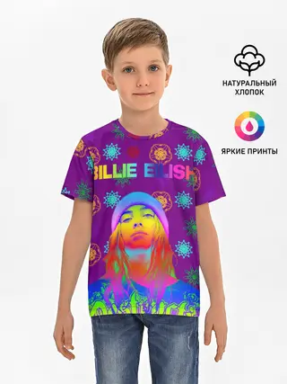 Детская базовая футболка / billie eilish
