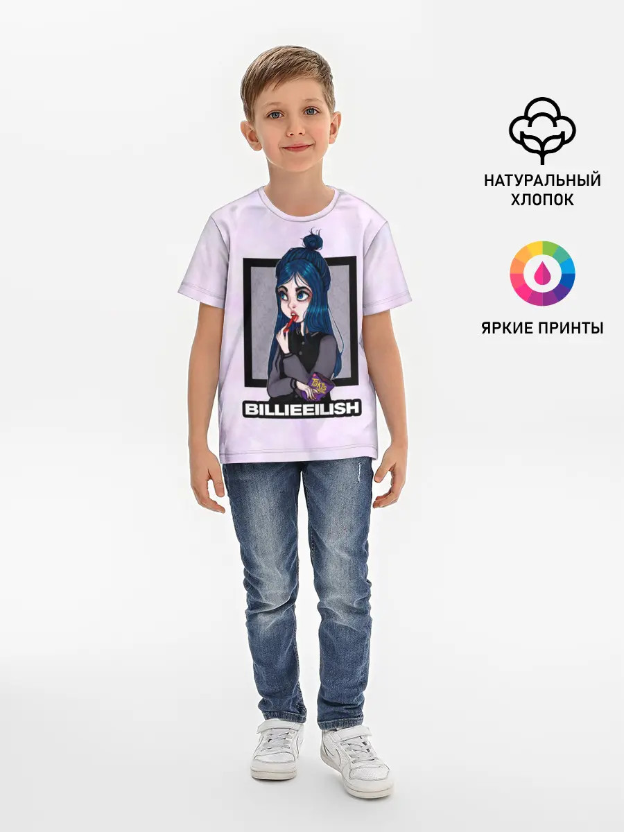 Детская базовая футболка / Billie Eilish