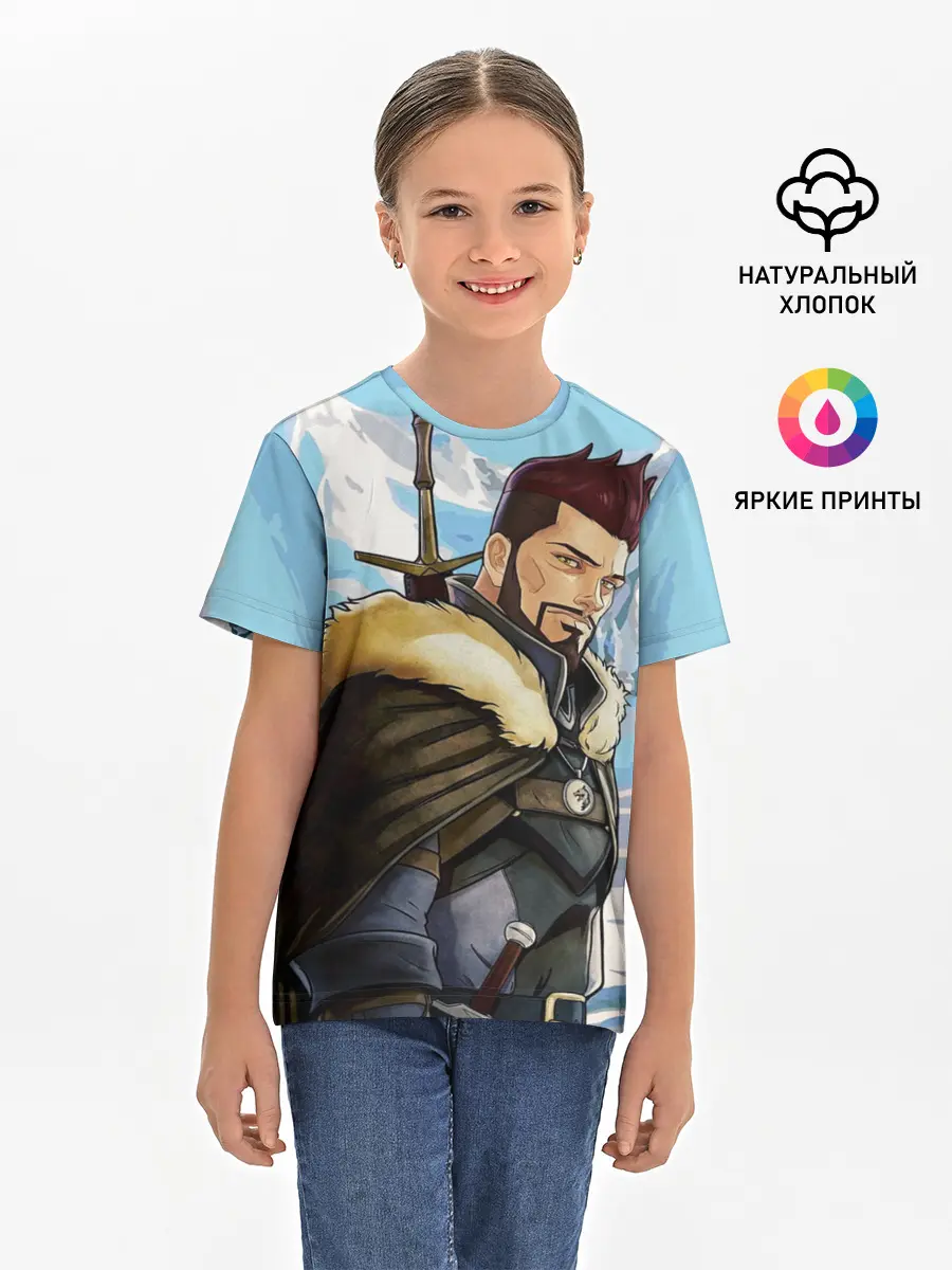 Детская базовая футболка / Весемир, Ведьмак