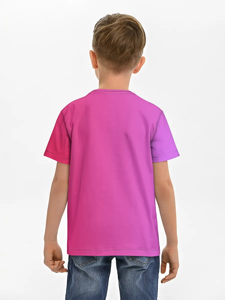 Детская базовая футболка / Красивый градиент