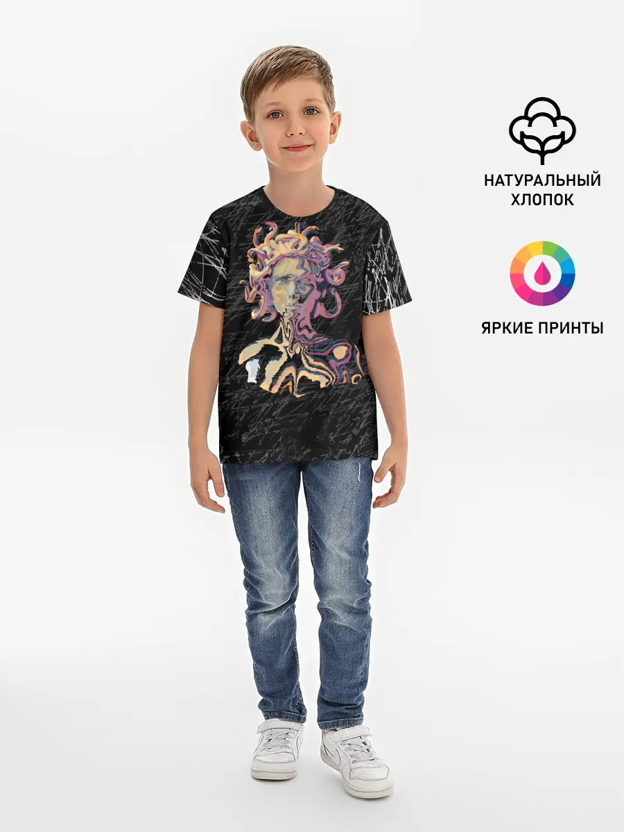 Детская базовая футболка / Горгона YES