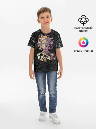 Детская базовая футболка / Горгона YES