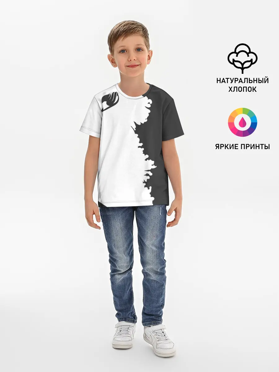 Детская базовая футболка / абстракция Фейри Тейл
