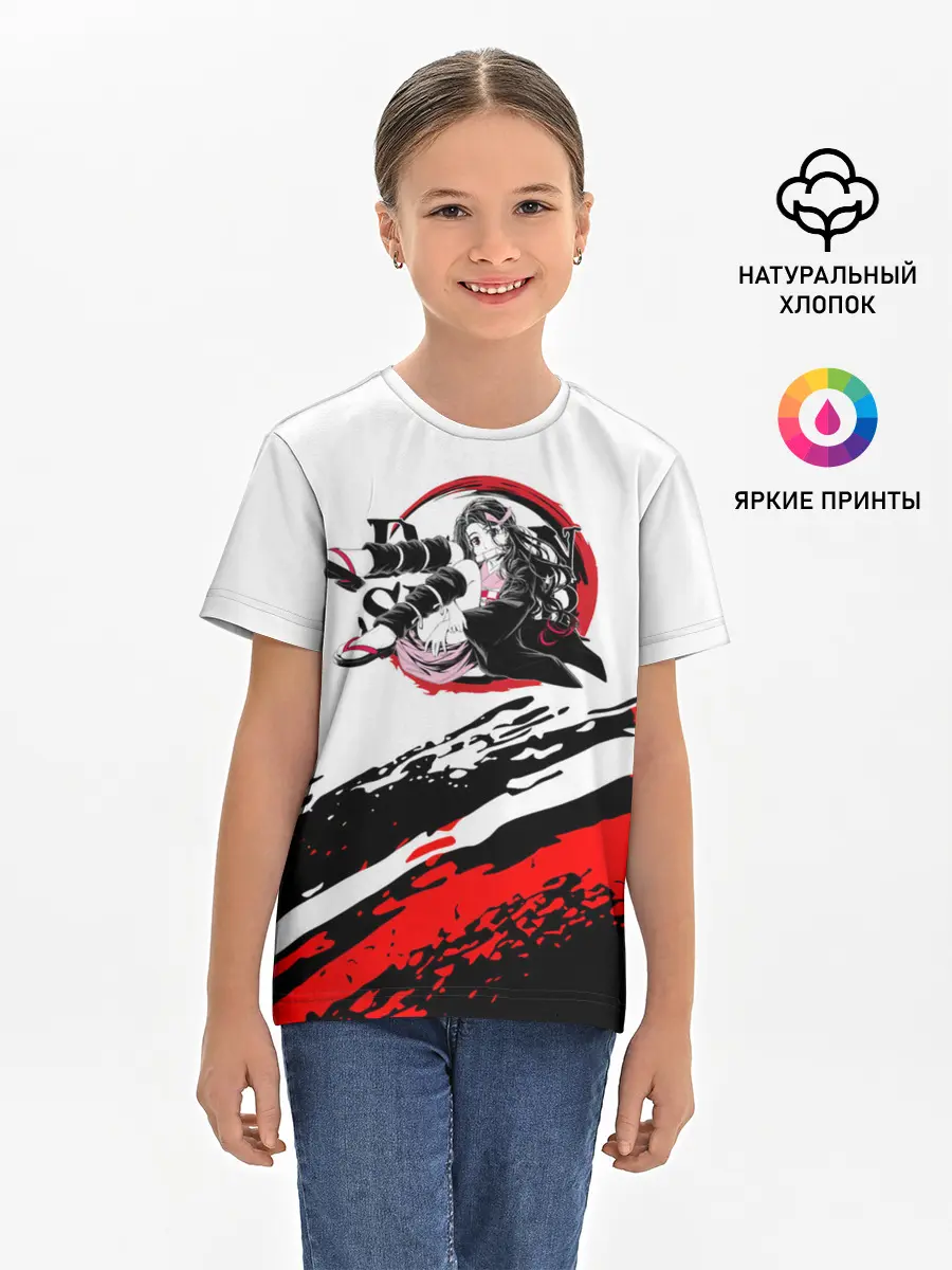 Детская базовая футболка / Незуко Камадо | Клинок, рассекающий демонов
