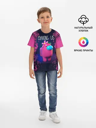 Детская базовая футболка / AMONG US