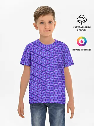 Детская базовая футболка / Geometric Background