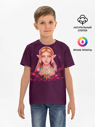 Детская базовая футболка / Принцесса Зельда