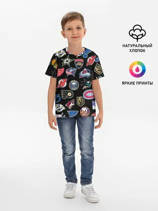 Детская базовая футболка / NBA PATTERN