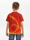 Детская базовая футболка / Неоновый Огонь