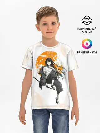 Детская базовая футболка / Муичиро Токито Kimetsu no Yaiba