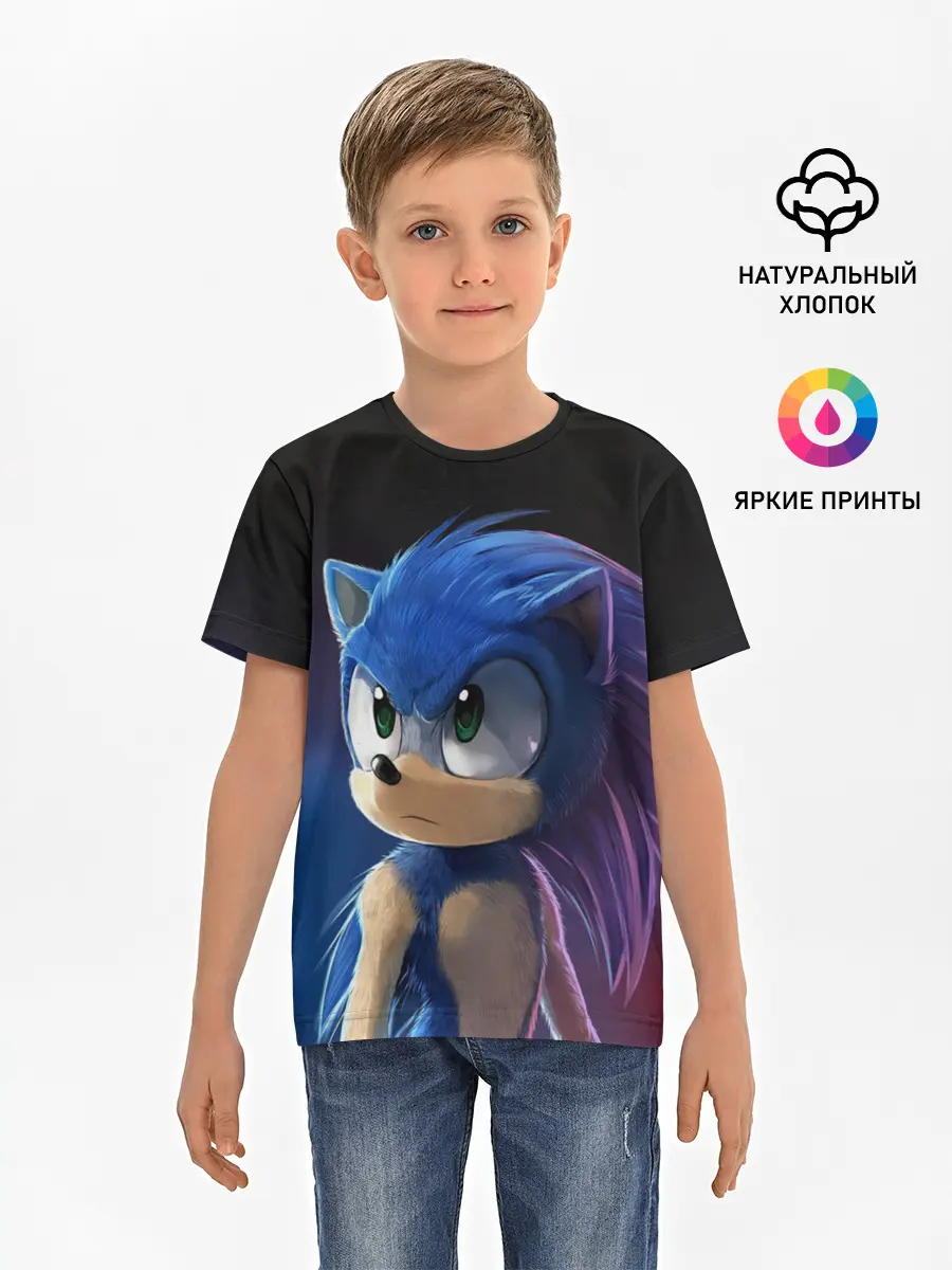 Детская базовая футболка / SONIC