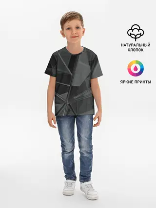 Детская базовая футболка / Stone | Black