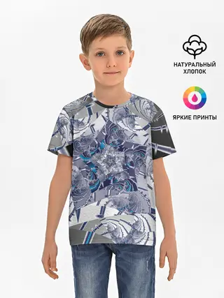 Детская базовая футболка / Абстракция 499