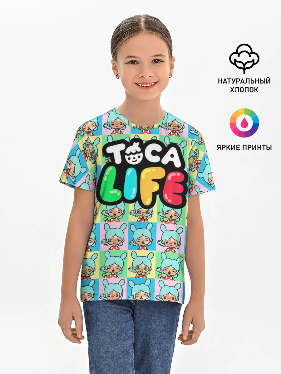 Детская базовая футболка / Toca Boca logo | Тока Бока Рита
