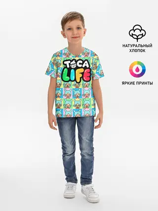 Детская базовая футболка / Toca Boca logo | Тока Бока Рита
