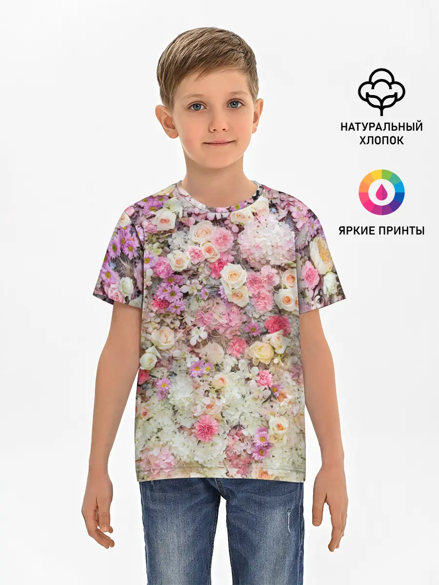 Детская базовая футболка / ВЕСЕННИЕ НАСТРОЕНИЕ | SPRING MOOD