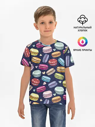 Детская базовая футболка / макарун