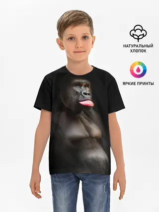 Детская базовая футболка / Горилла