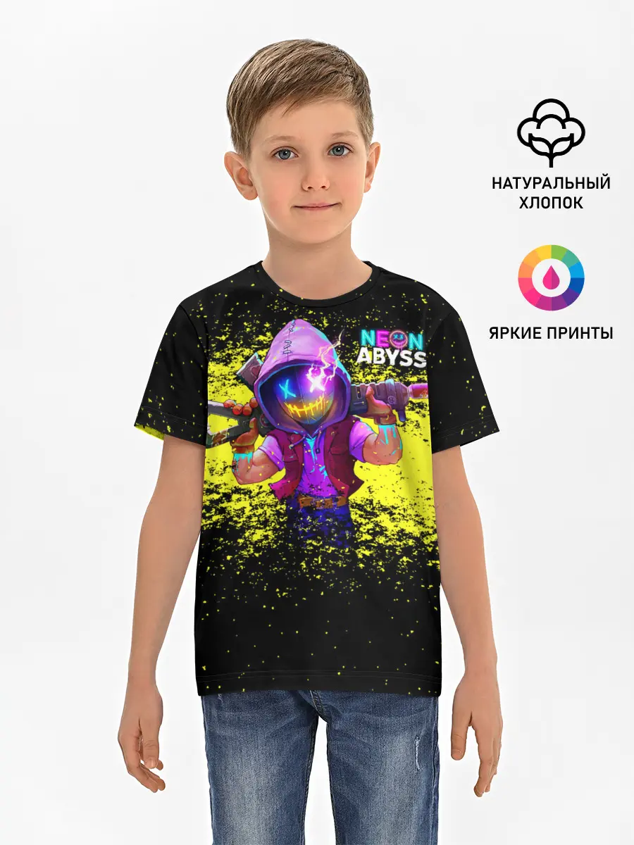 Детская базовая футболка / Neon Abyss