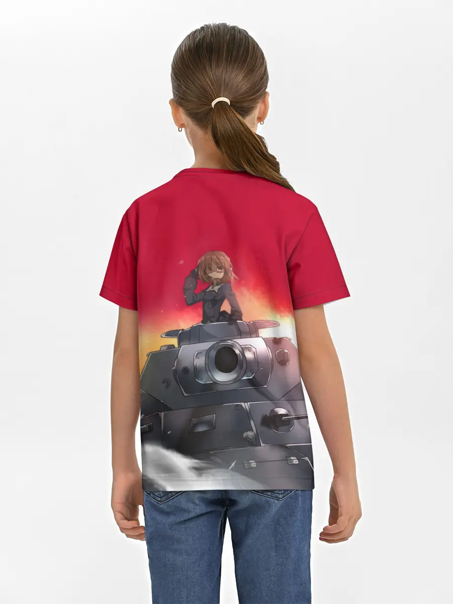 Детская базовая футболка / Girls und Panzer | Девушки и танки